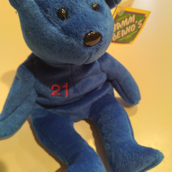 Sammy Sosa #21 & Roger Clemens #21 Bamm Beanos Beanie Baby Bears - Picture 8 of 16